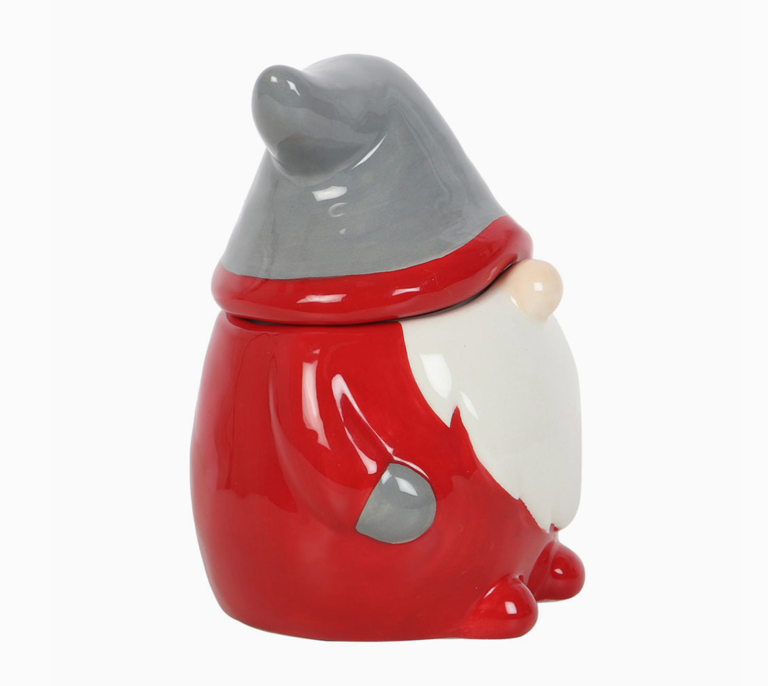 Red and Grey Christmas Gonk Lidded Mug