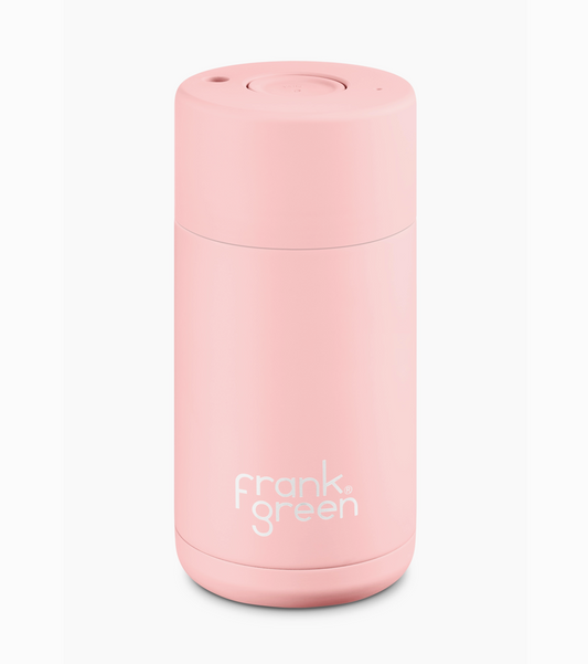 Frank Green Reusable Ceramic Cup | Pastel Pink | 12oz/355ml