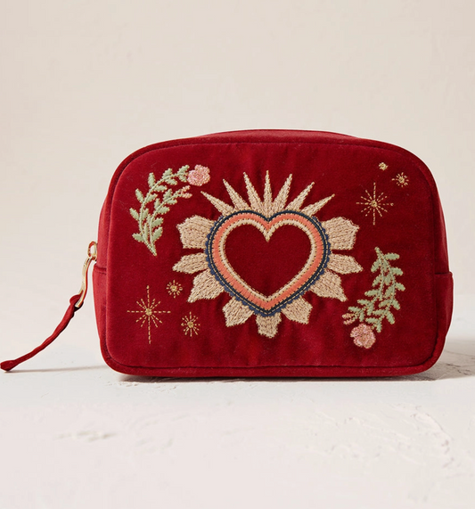 Sacred Heart Makeup Bag