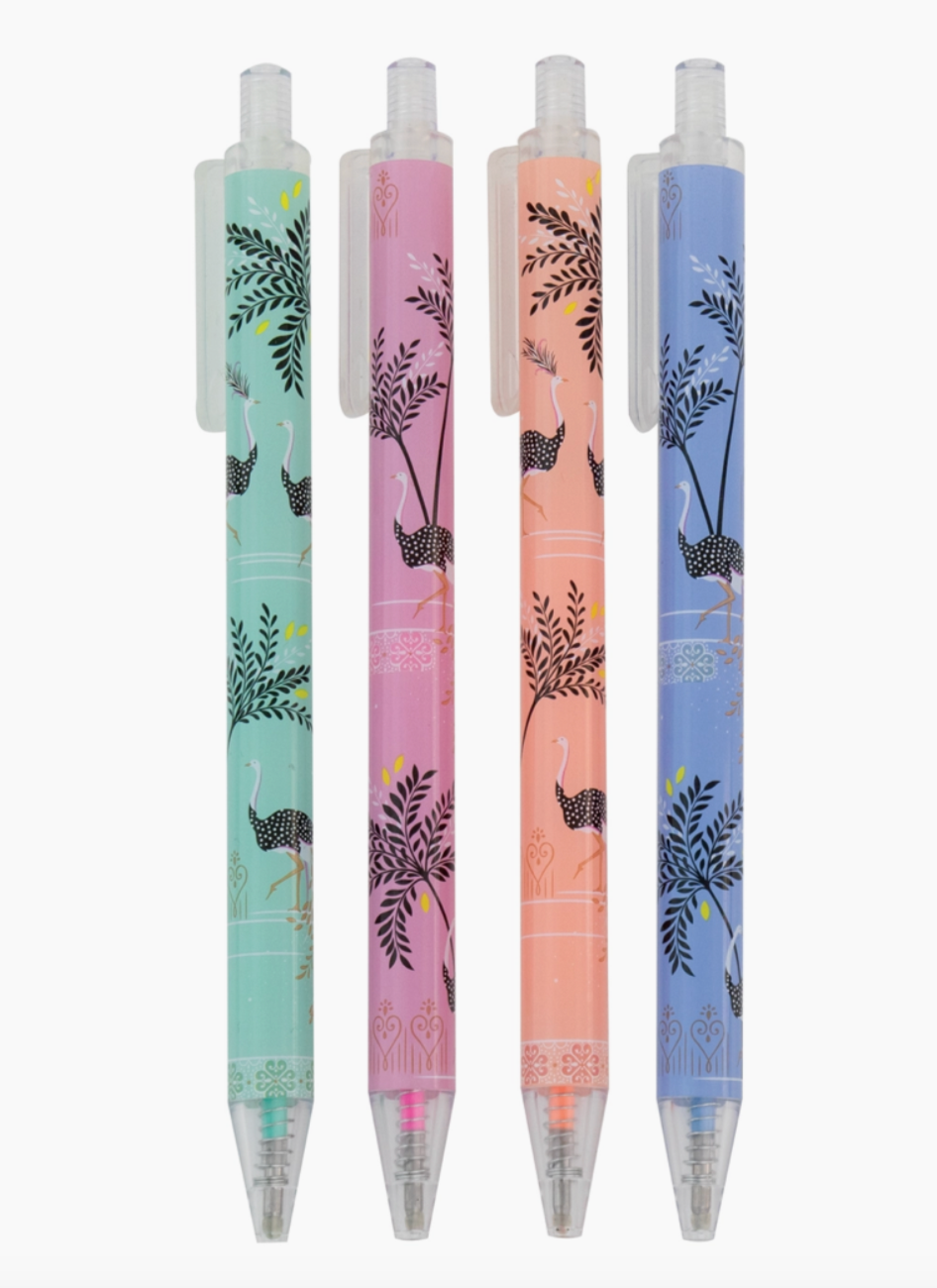 Sara Miller Savannah Set Of 4 Gel Pens