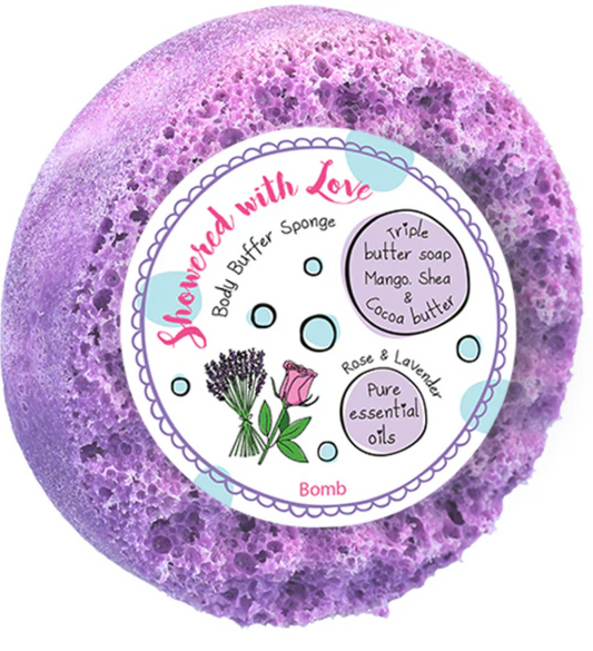 Showered With Love Body Buffer Sponge