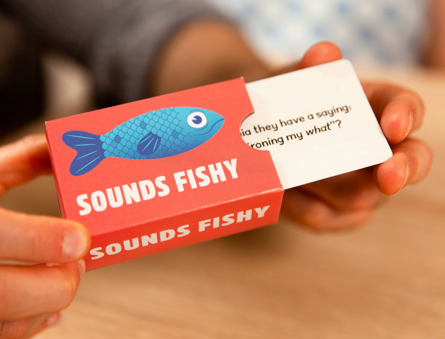 Sounds Fishy Family Board Game Copper & Grey