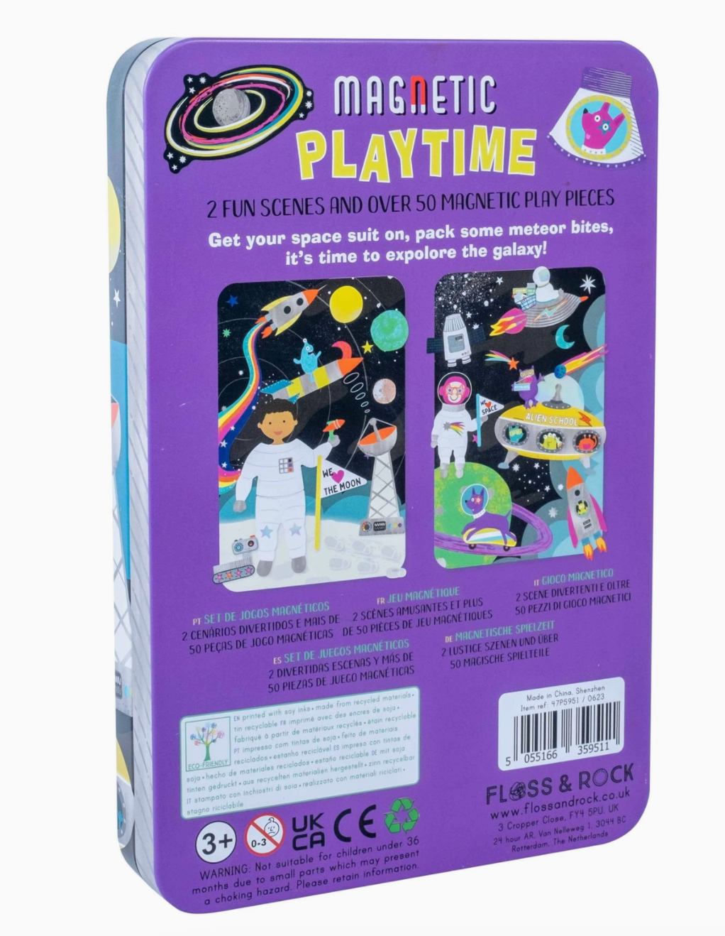 Space Magnetic Playtime Tin