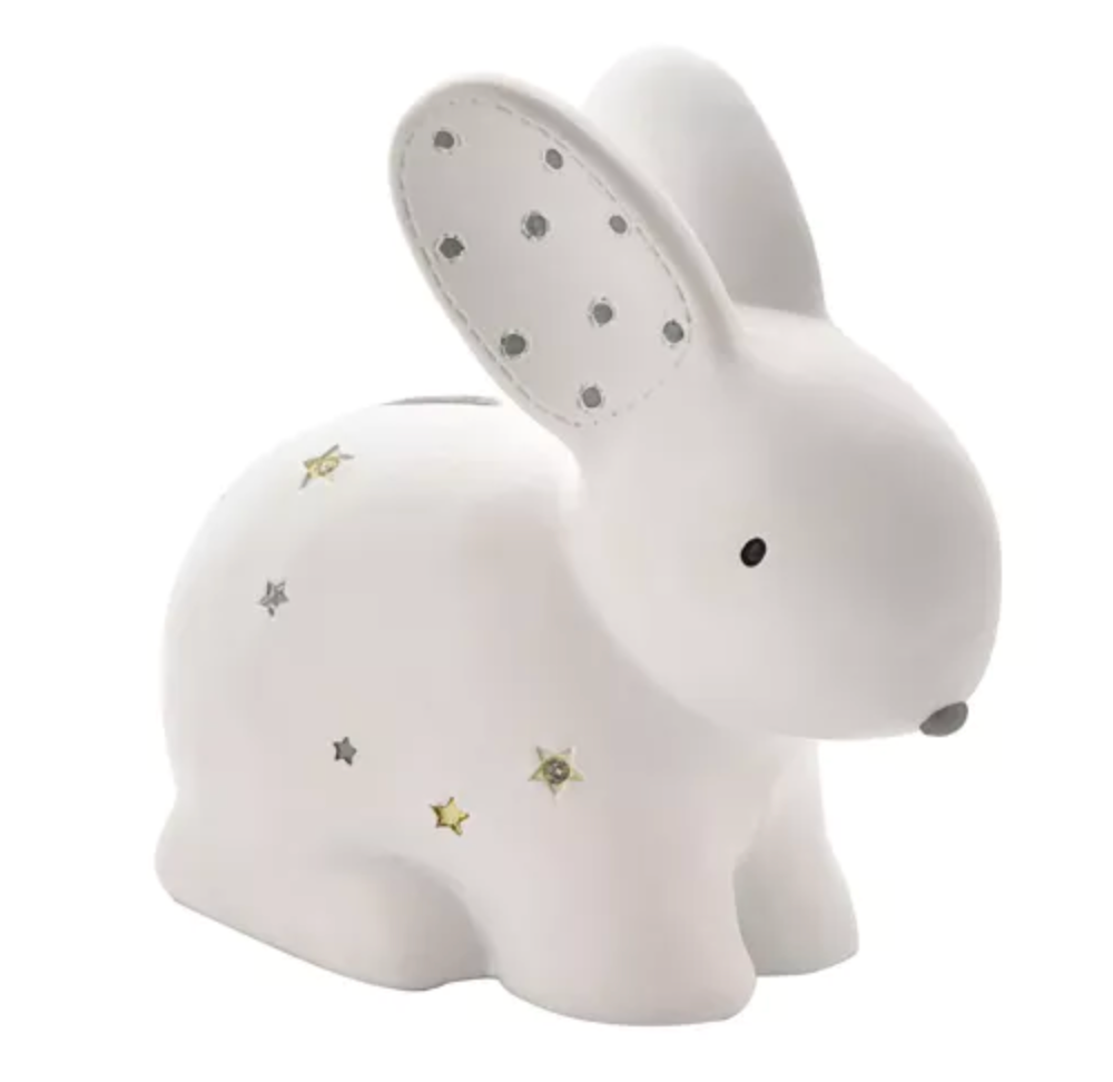 White Rabbit Money Box | New Baby Gift