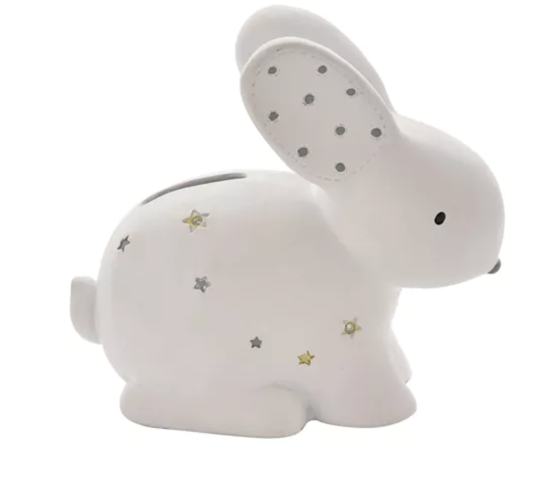 White Rabbit Money Box | New Baby Gift