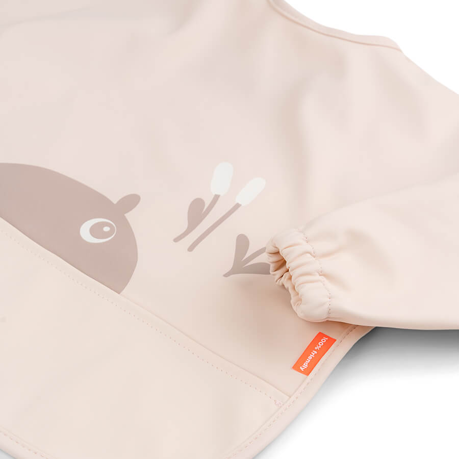 Pink sleeved bib