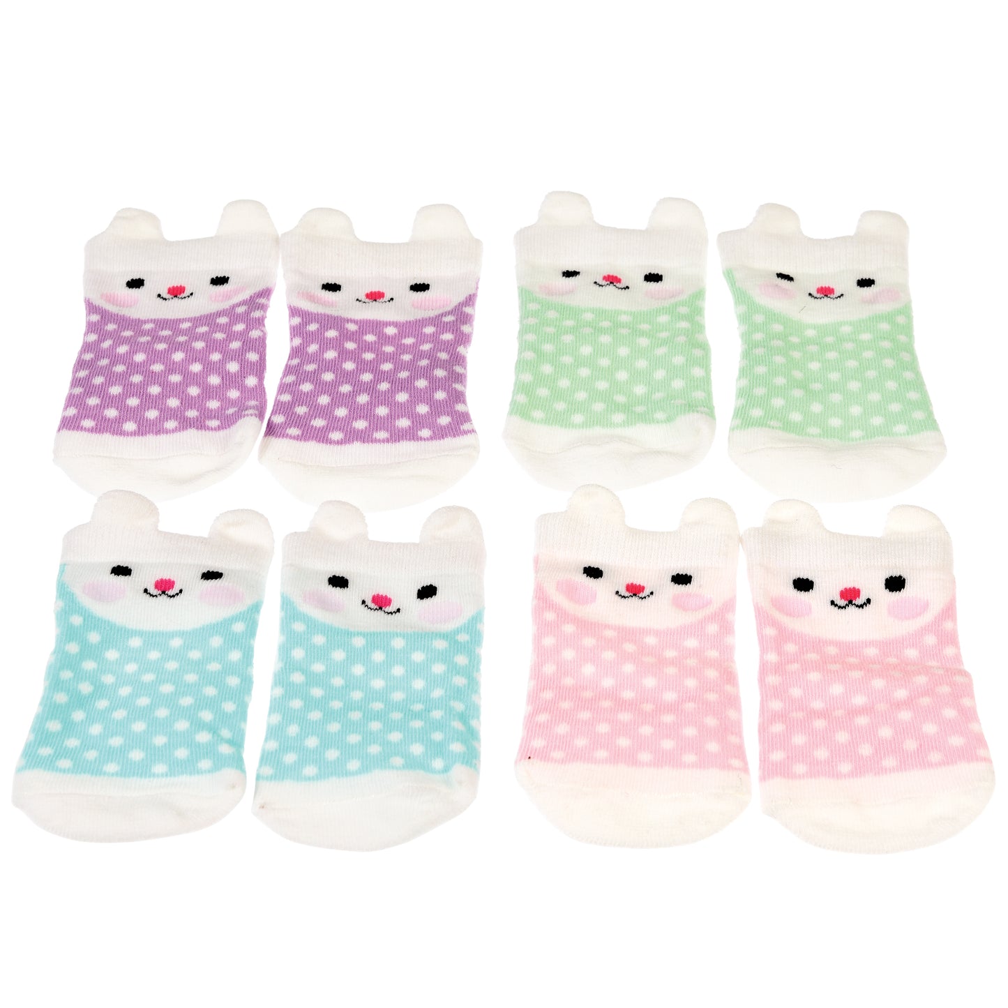 Bunny Baby Socks - Box of 4 Pairs