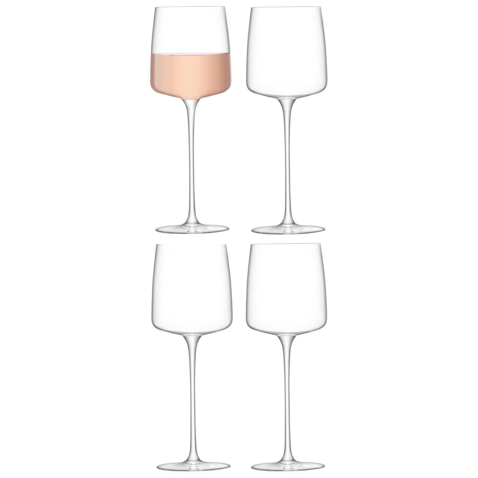 Metropolitan White Wine Glasses Set of 4 
