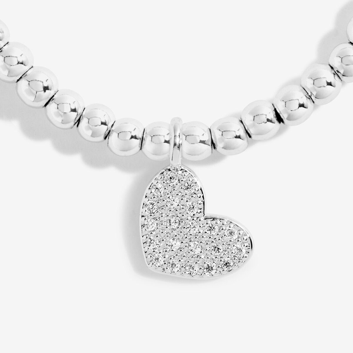 Eighteenth Birthday silver heart charm bracelet Joma jewllery