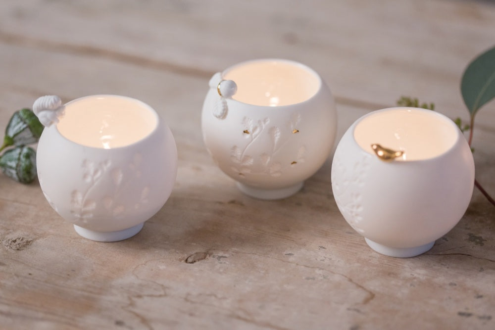 Gold Bird Tea Light Holder