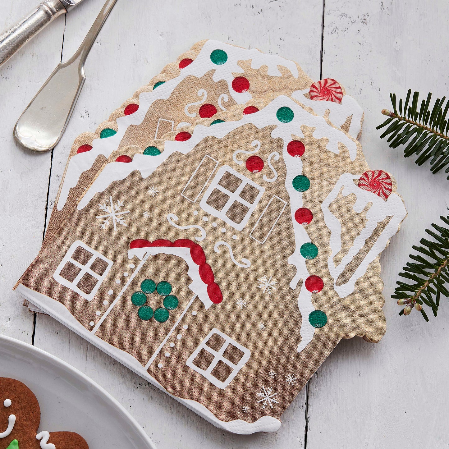 Gingerbread House Christmas Napkins