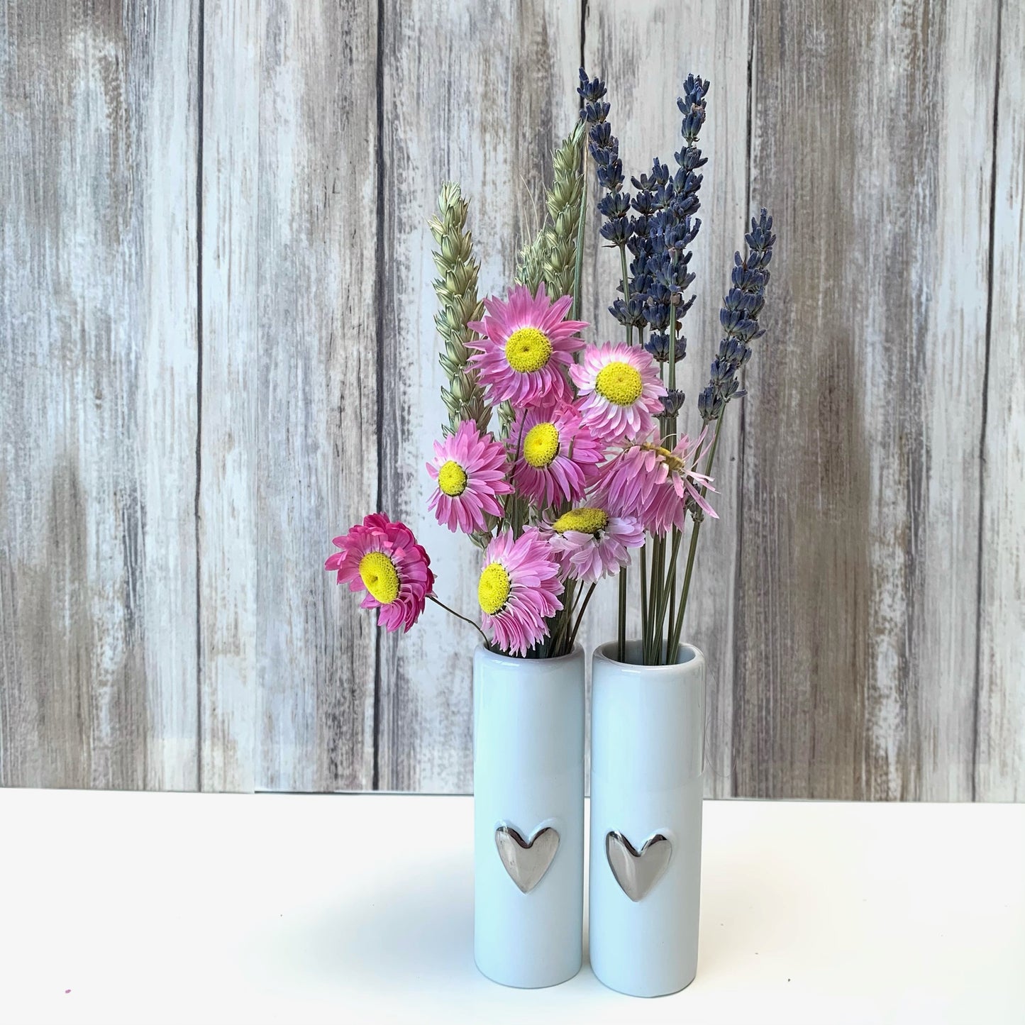 Love Heart Mini Vases - Set of 2