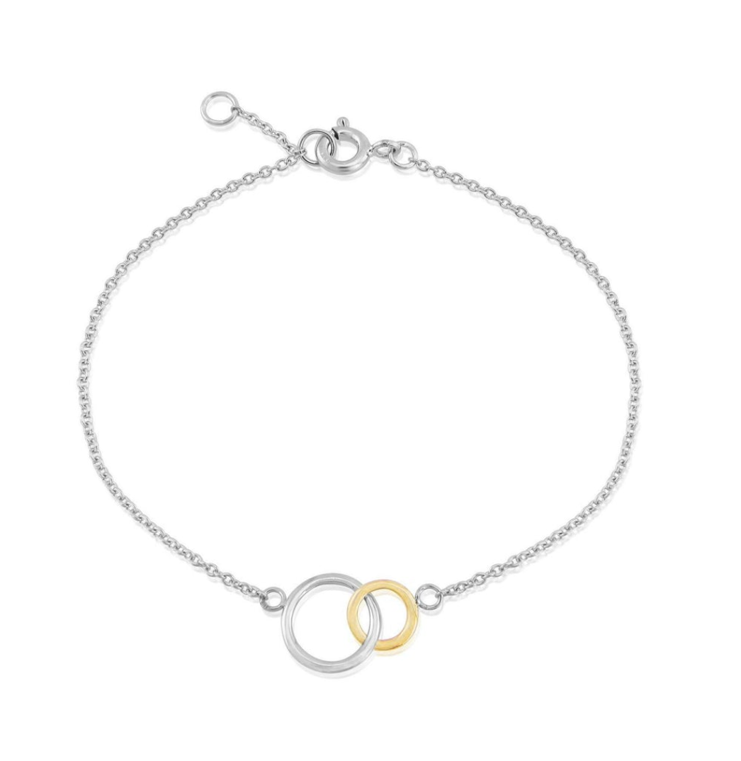 Interlocking circles bracelet