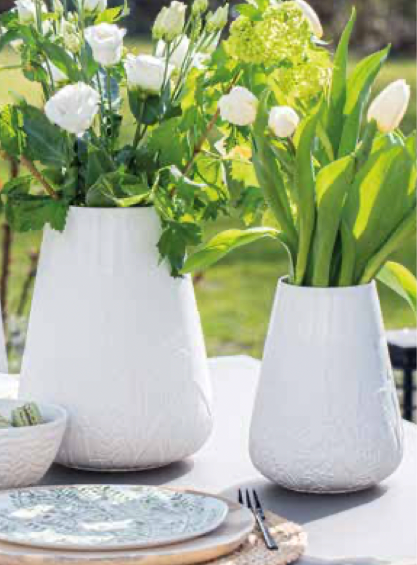 White Porcelain Vase | floral meadow