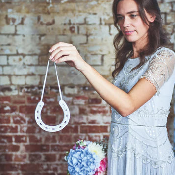 White Wedding Horseshoe