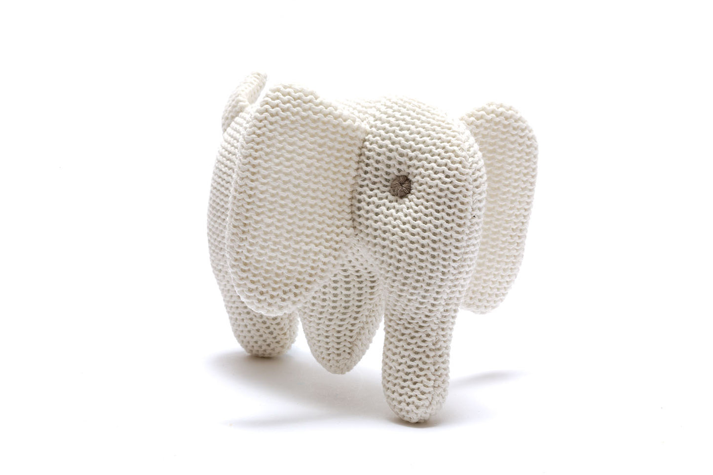 Knitted Baby Elephant Rattle