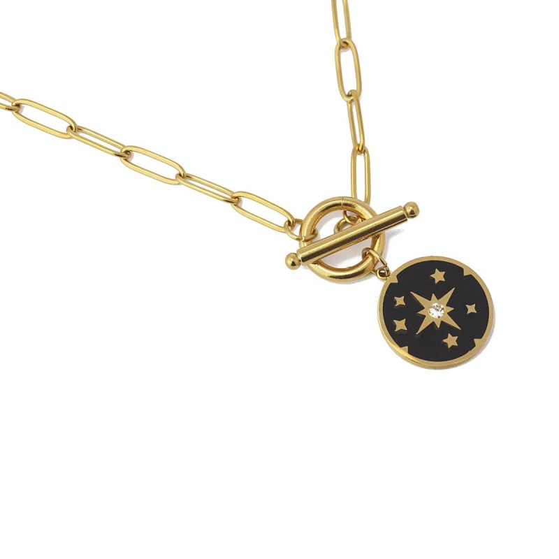 Pendant of Stars Barrette Necklace