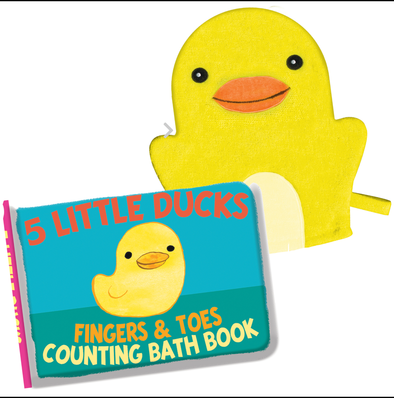 Duck Waterproof Bath Book & Mitt