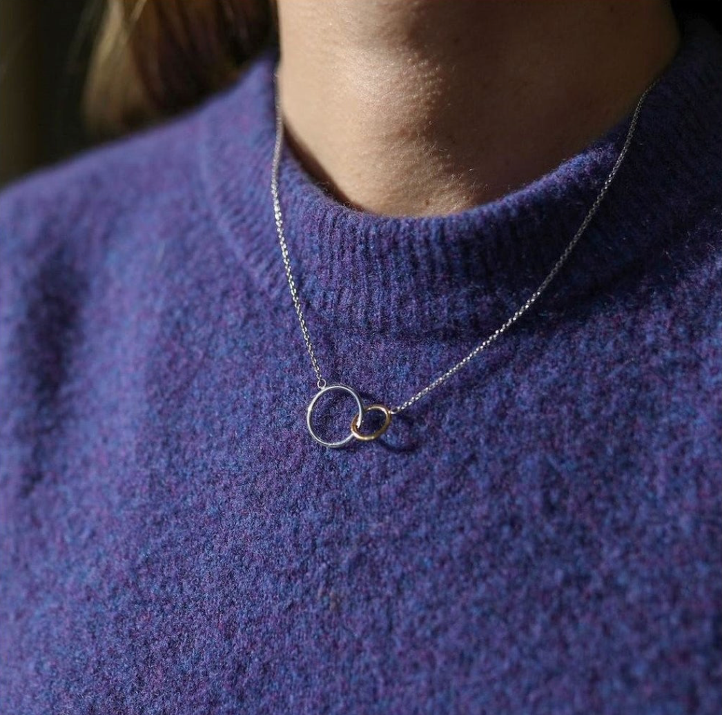 kelso interlocking circles necklace