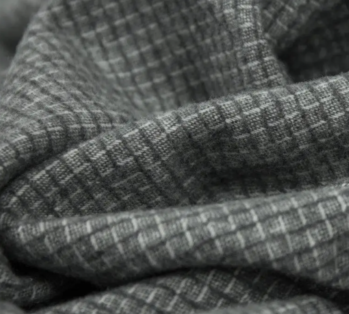 Chiswick Merino/Wool Blend Throw - Grey