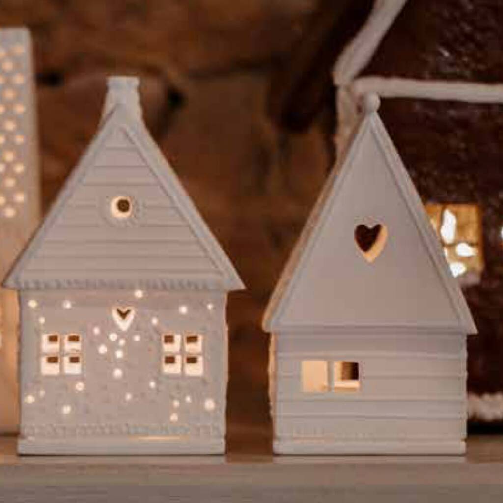 Gingerbread Tealight Houses