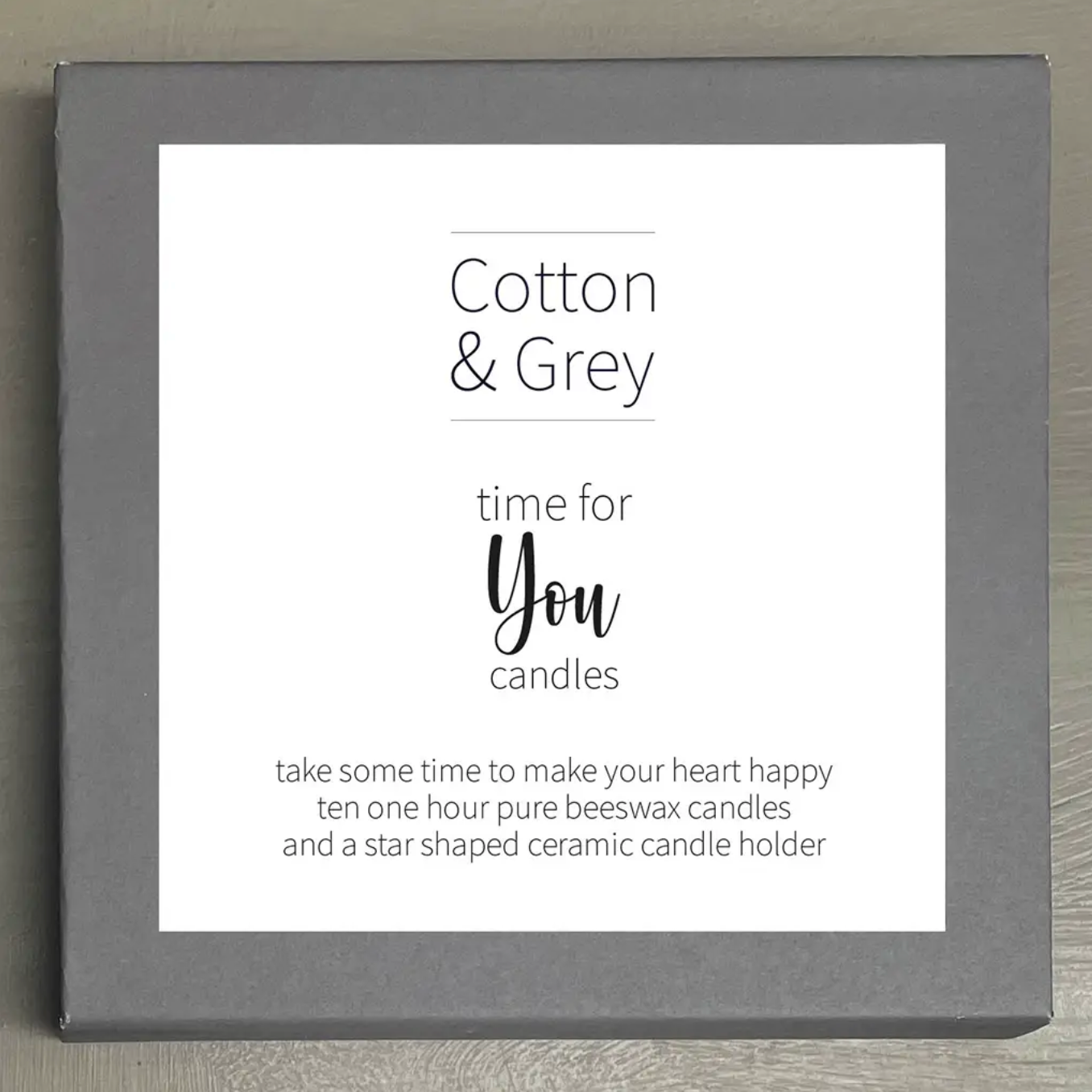 Time for you candle gift set